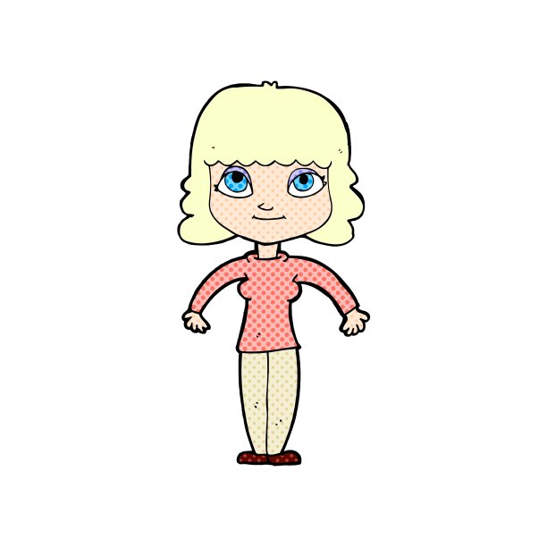 漫画中的女人耸了耸肩图片下载