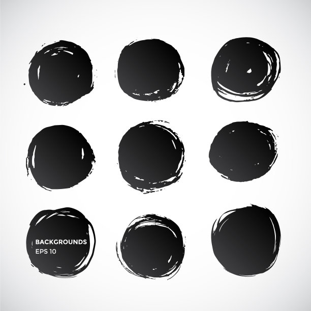 笔触条幅，墨点背景图片下载