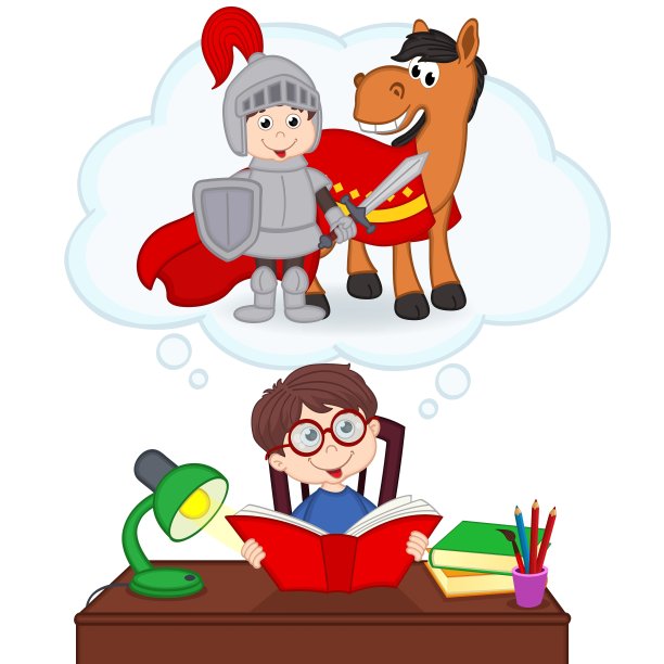 男孩梦想成为骑士图片下载