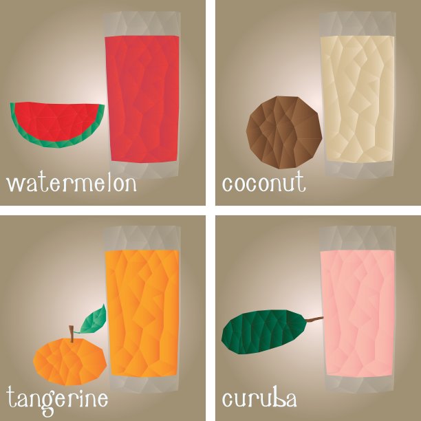 清新风格的水彩插画图片下载