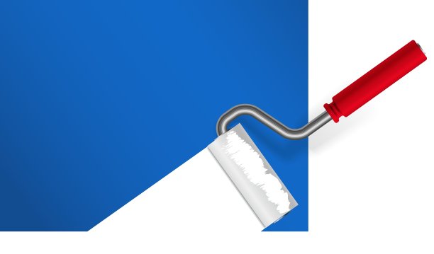 涂在墙上的模板上图片下载