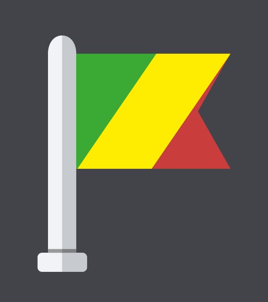 样品背景上平坦的现代旗帜图片下载