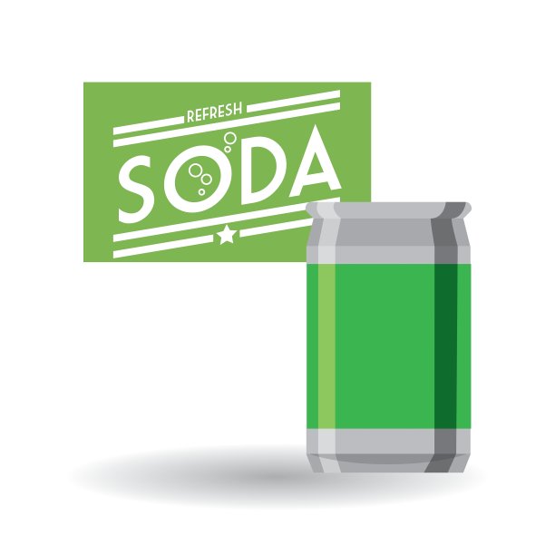 汽水设计饮料概念白色背景图片下载