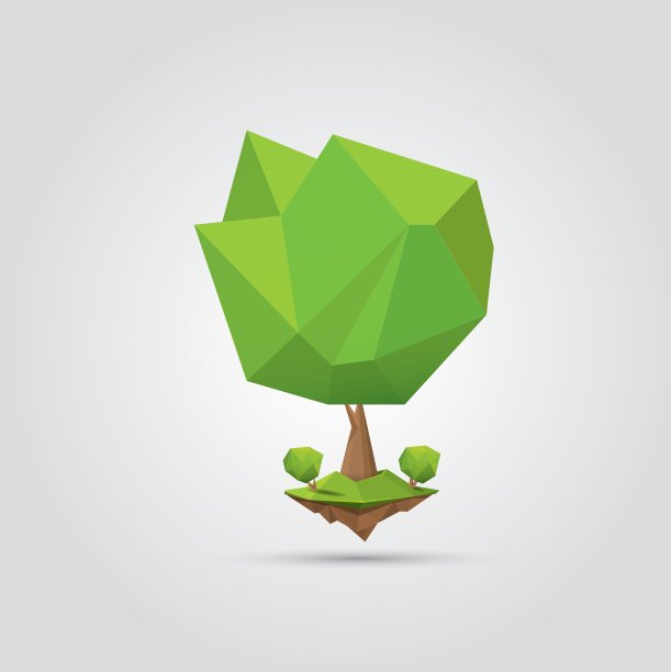 概念上的多边形树图片下载