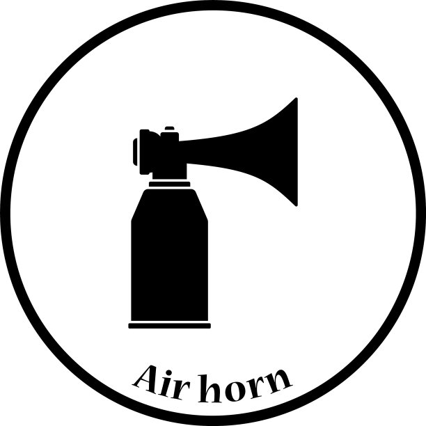 足球迷气喇叭喷雾罐图标图片下载