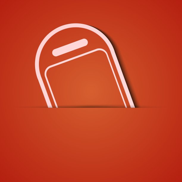 背景橙色图标贴花Eps10图片下载