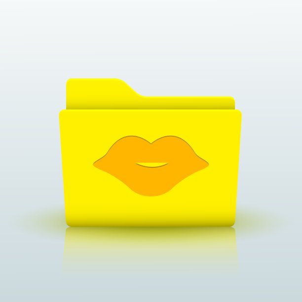 黄色文件夹上的蓝色背景Eps10图片下载