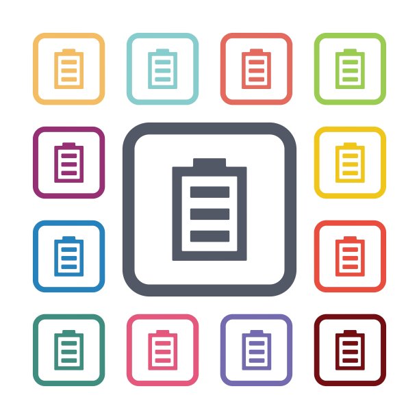 电池平面图标设置图片下载