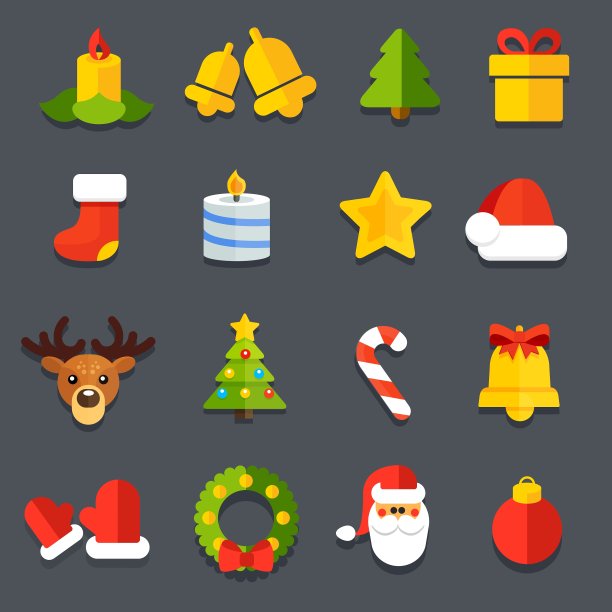 可爱的圣诞装饰图片下载