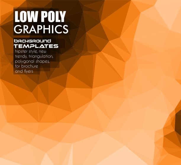 低聚三角形时尚潮人背景图片下载