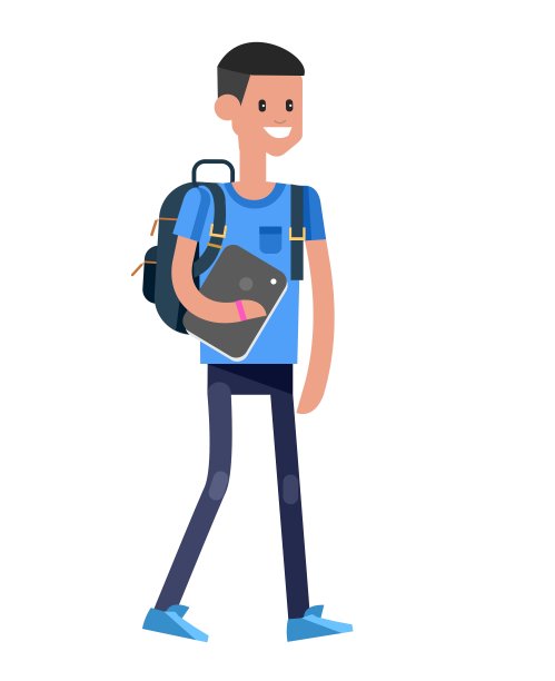 详细的人物平面设计儿童图片下载