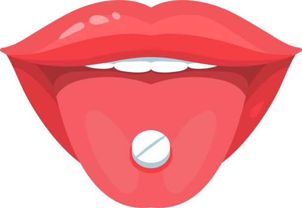 舌带旗图案图片下载