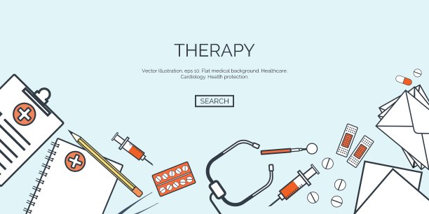 平面医疗背景设置图片下载
