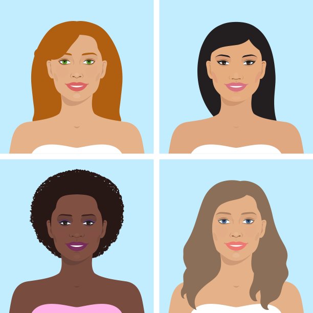 卡通女性设计图片下载