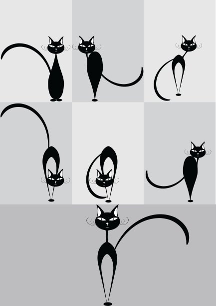 黑色的猫图片下载