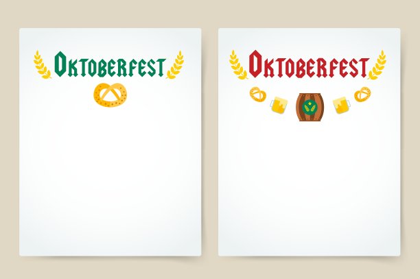 啤酒节庆祝背景海报图片下载