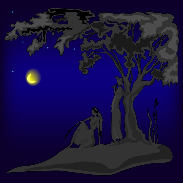 晚上的风景图片下载