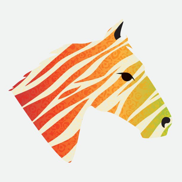 抽象背景动物印花设计图片下载