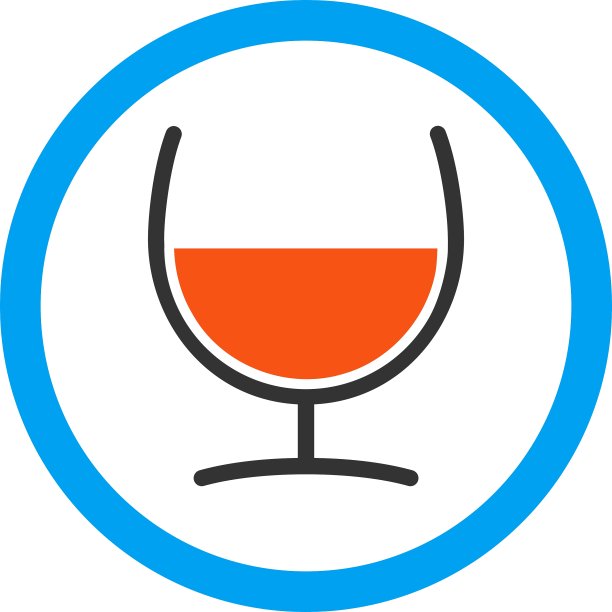 补救玻璃圆形图标图片下载