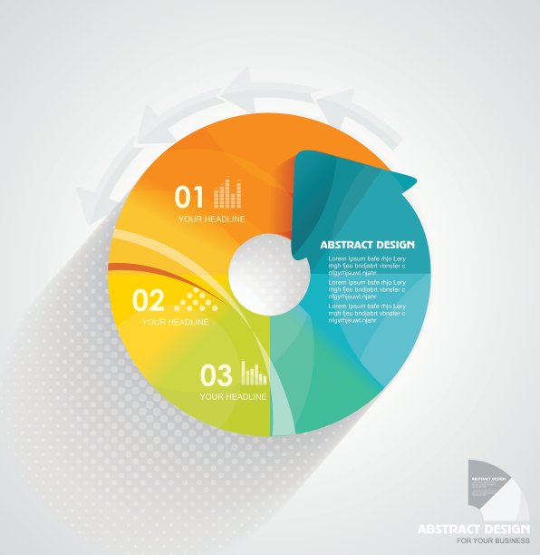 3D信息图可用于数字选项图片下载