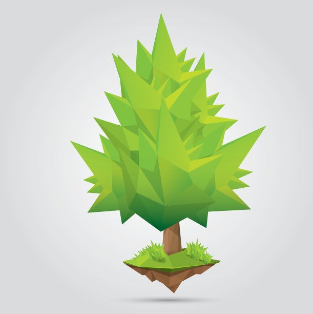 概念上的多边形树图片下载