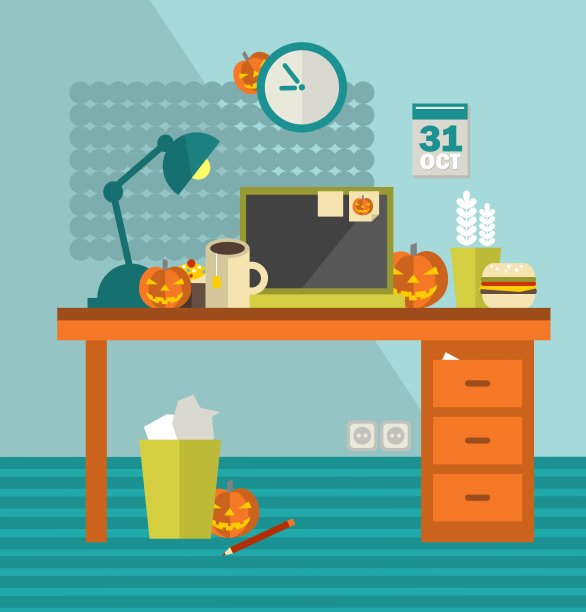 工作地点假日万圣节图片下载
