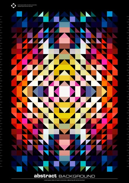 抽象的三角形的背景图片下载