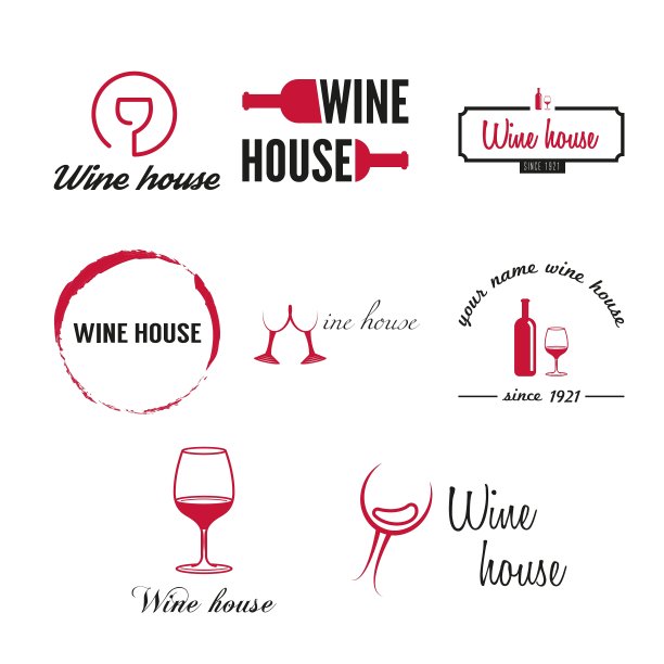 一套徽章，标签，标志和标志类型的元素图片下载