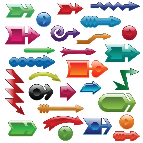 闪闪发光的箭头集图片下载