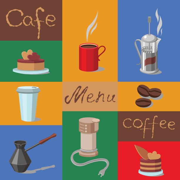 咖啡图标组图片下载