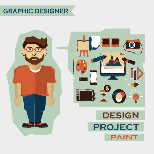 有一组图标的人图片下载