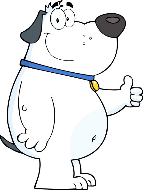 友好的卡通狗图片下载