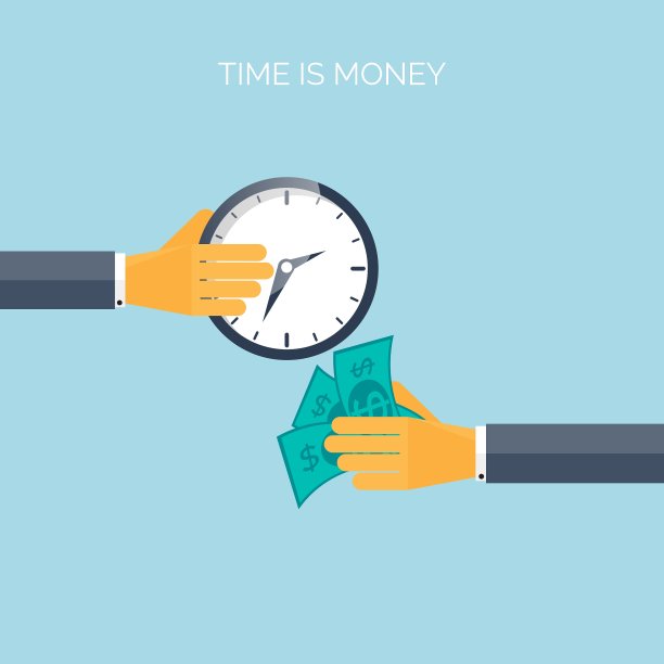 平时间是金钱概念的背景电影图片下载