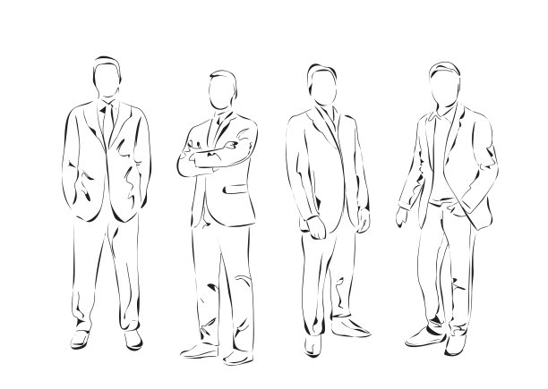 一群穿着西装的男人图片下载