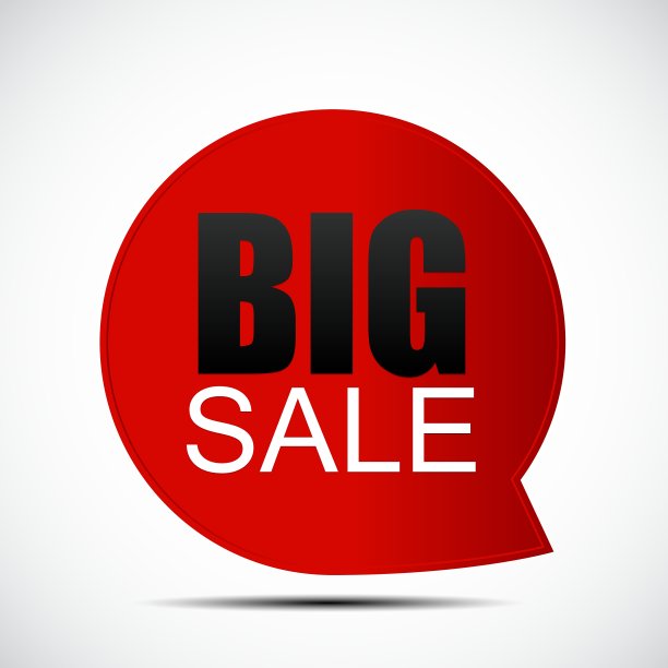 演讲泡沫大销售标签图片下载