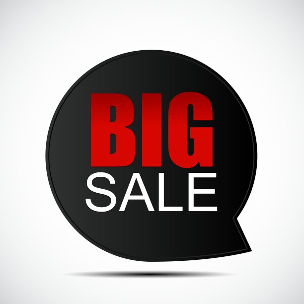 演讲泡沫大销售标签图片下载