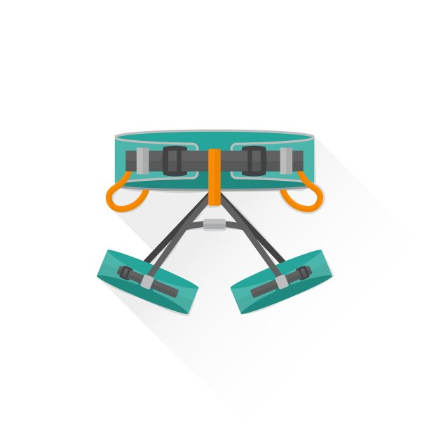 彩色登山装备装备图标图片下载