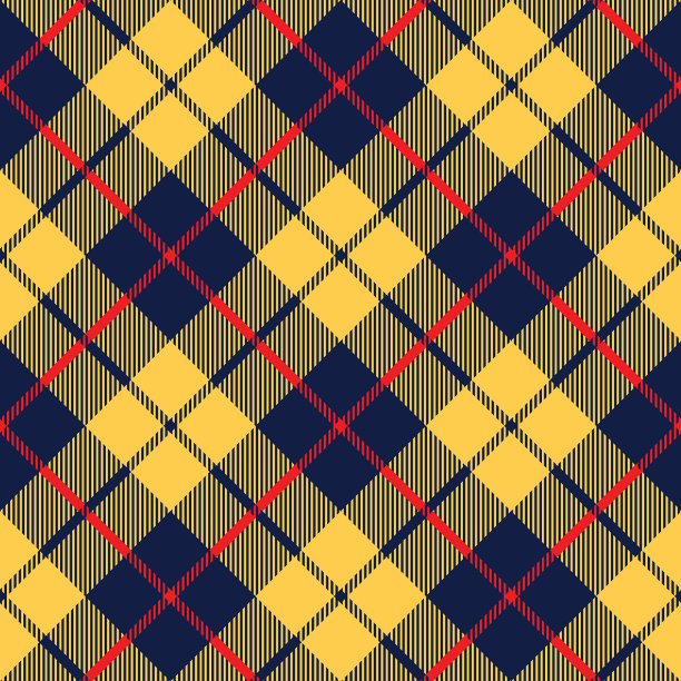 蓝橙色格子布纹理对角线小图片下载