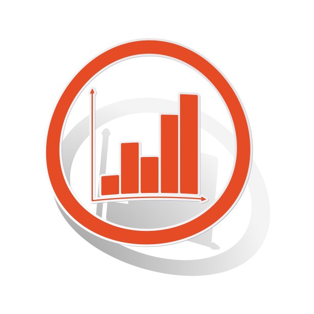 图形标识贴纸橙色图片下载