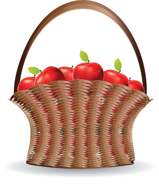 一篮红苹果图片下载