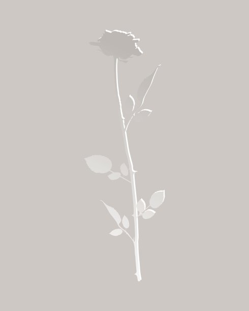 玫瑰纸风格图片下载