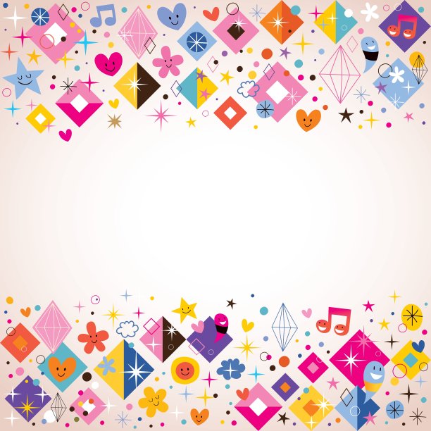 钻石星星点和心形的时髦的背景图片下载