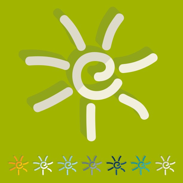 平面设计的太阳图片下载