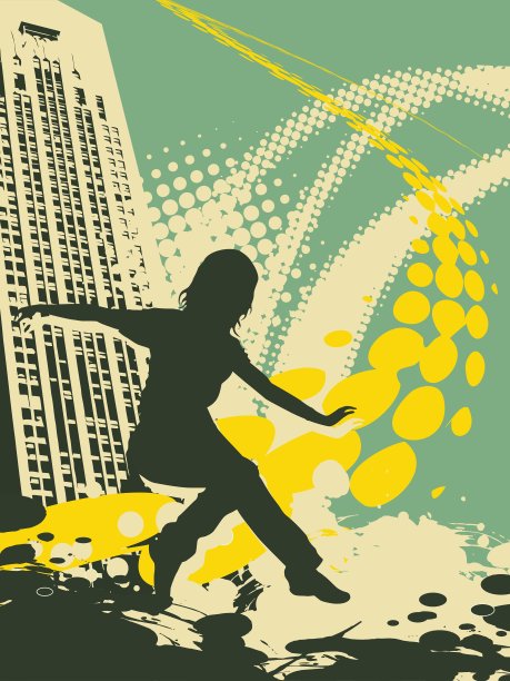 女孩的垃圾摇滚艺术图片下载