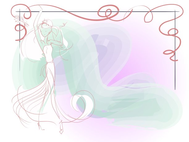 新娘花束框架图片下载