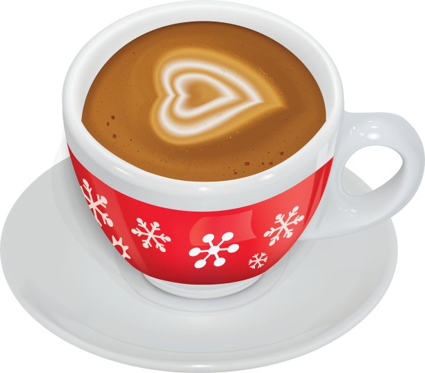 一杯装着牛奶的咖啡图片下载