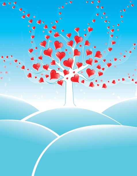 冬天的情人树图片下载