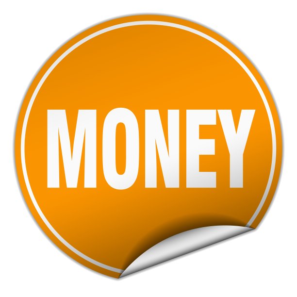 钱圆桔贴白孤立图片下载