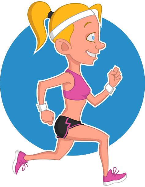 女孩跑图片下载