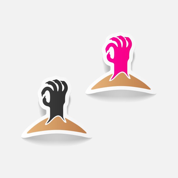 写实设计元素手图片下载